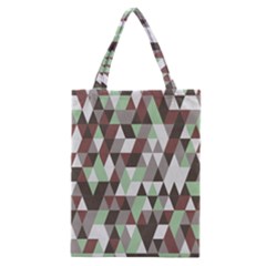 Coco Mint Triangles Classic Tote Bag by WensdaiAmbrose