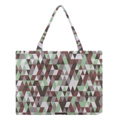 Coco Mint Triangles Medium Tote Bag by WensdaiAmbrose