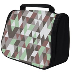 Coco Mint Triangles Full Print Travel Pouch (big)