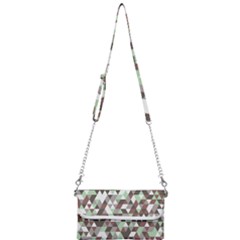 Coco Mint Triangles Mini Crossbody Handbag by WensdaiAmbrose