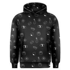 Greyscale Sushi Pattern Men s Overhead Hoodie