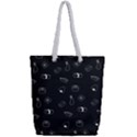 Sushi Pattern - Greyscale Full Print Rope Handle Tote (Small) View2