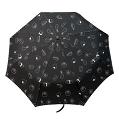 Sushi Pattern - Greyscale Folding Umbrellas by WensdaiAmbrose