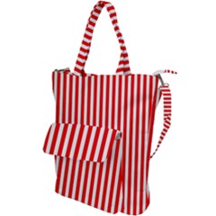 Candy Stripes Shoulder Tote Bag by WensdaiAmbrose