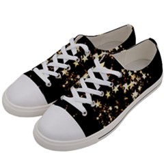 Shooting Stars Women s Low Top Canvas Sneakers by WensdaiAmbrose