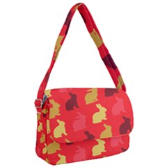 Rabbit, Rabbit - Red Courier Bag