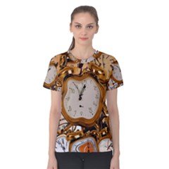 Time Clock Watches Women s Cotton Tee