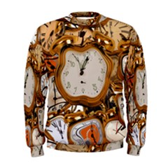 Time Clock Watches Men s Sweatshirt by Mariart