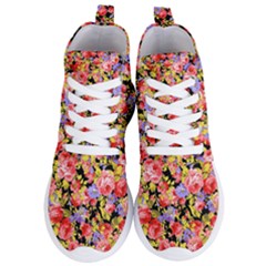 Colorful Flower Pattern Women s Lightweight High Top Sneakers by RedPanda