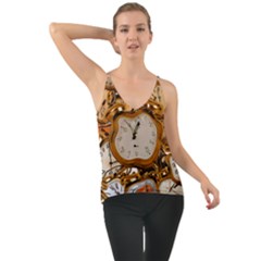 Time Clock Watches Chiffon Cami