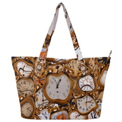 Time Clock Watches Full Print Shoulder Bag