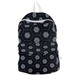 Geometric Pattern - Black Foldable Lightweight Backpack by WensdaiAmbrose