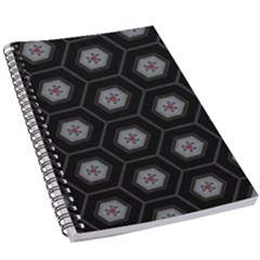 Geometric Pattern - Black 5 5  X 8 5  Notebook by WensdaiAmbrose