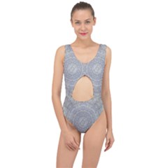 Lace Flower Planet And Decorative Star Center Cut Out Swimsuit by pepitasart