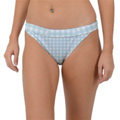 Blue Gingham Band Bikini Bottom