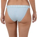 Blue Gingham Band Bikini Bottom View2