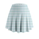 Blue Gingham Mini Flare Skirt View2