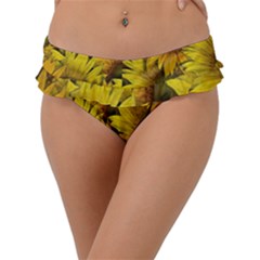 Surreal Sunflowers Frill Bikini Bottom