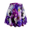 Pretty Purple Pansies Mini Flare Skirt View2