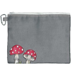 Mushroom Season Canvas Cosmetic Bag (xxxl) by WensdaiAmbrose