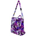 Pretty Purple Pansies Crossbody Backpack View1