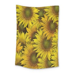 Surreal Sunflowers Small Tapestry by retrotoomoderndesigns