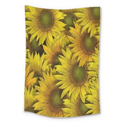 Surreal Sunflowers Large Tapestry by retrotoomoderndesigns