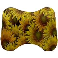 Surreal Sunflowers Head Support Cushion by retrotoomoderndesigns