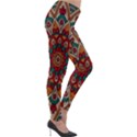 Mandala - Red & Teal. Lightweight Velour Leggings View4