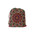 Mandala - Red & Teal Drawstring Pouch (Medium) View2