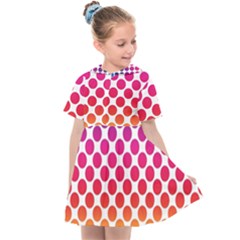 Rainbow Polka Dots Kids  Sailor Dress by retrotoomoderndesigns