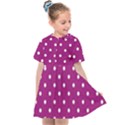 Fuschia Polka Dot Kids  Sailor Dress View1