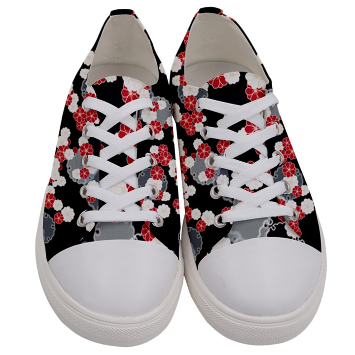 Plumflower Women s Low Top Canvas Sneakers