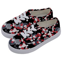 Plumflower Kids  Classic Low Top Sneakers by WensdaiAmbrose