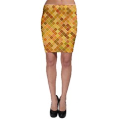 Square Pattern Diagonal Bodycon Skirt by Mariart