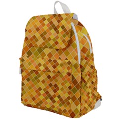 Square Pattern Diagonal Top Flap Backpack