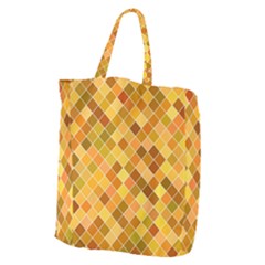 Square Pattern Diagonal Giant Grocery Tote by Mariart