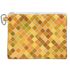 Square Pattern Diagonal Canvas Cosmetic Bag (xxl) by Mariart