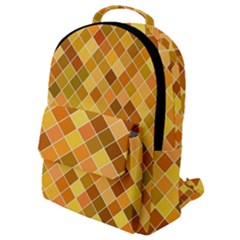 Square Pattern Diagonal Flap Pocket Backpack (small)