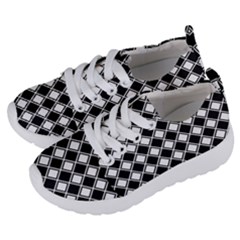 Square Diagonal Pattern Kids  Lightweight Sports Shoes