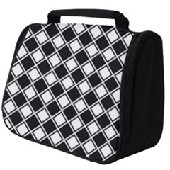 Square Diagonal Pattern Full Print Travel Pouch (big)