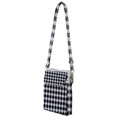 Square Diagonal Pattern Multi Function Travel Bag