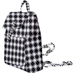 Square Diagonal Pattern Buckle Everyday Backpack