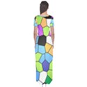 Stained Glass Colourful Pattern Short Sleeve Maxi Dress View2