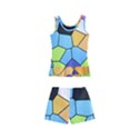 Stained Glass Colourful Pattern Kids  Boyleg Swimsuit View2