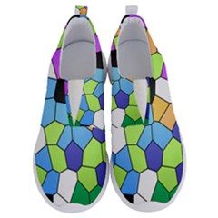 Stained Glass Colourful Pattern No Lace Lightweight Shoes