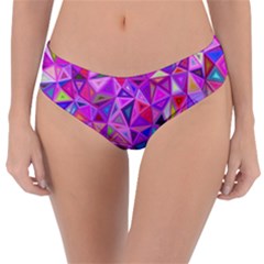 Pink Triangle Background Abstract Reversible Classic Bikini Bottoms