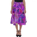 Pink Triangle Background Abstract Perfect Length Midi Skirt View1