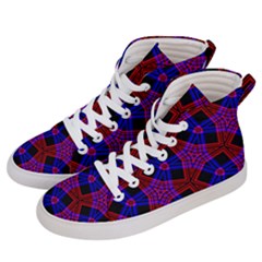 Pattern Line Men s Hi-top Skate Sneakers