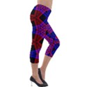 Pattern Line Lightweight Velour Capri Leggings  View4